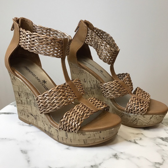 SHOPICANDIES Shoes - ‼️ Beautiful Brown Braided Wedge Heels